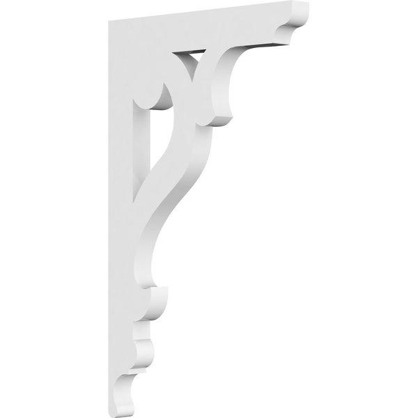 Ekena Millwork Brontes Architectural Grade PVC Bracket, 5/8"W X 6"D X 10"H BKTP01X06X10BR
